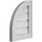 Ekena Millwork Quarter Round Top Left Surface Mount PVC Gable Vent w/ 2"W x 1-1/2"P Brickmould Frame, 12"W x 16"H GVPQL12X1602SF - alternate 5